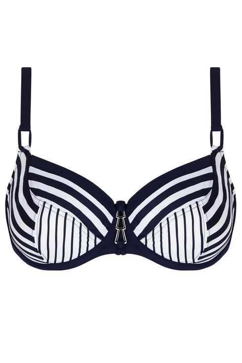 Lise Charmel B85 Rayure En Ligne 3/4 Balconet Top